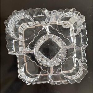 Partylite 5 tier castle candle holder Made in germany clear glass